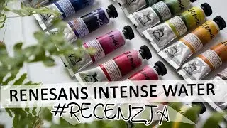 Akwarele Renesans Intense Water - RECENZJA (testy, próbnik kolorów)