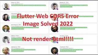 Flutter Web Cors Error Image Solved 2022 (not render html)
