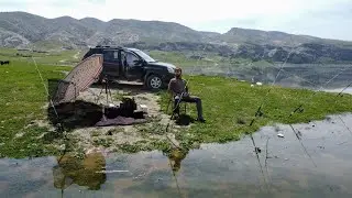 صيد الأسماك في تركيا 🎣 رحلة صيد على نهر دجلة 🐟
