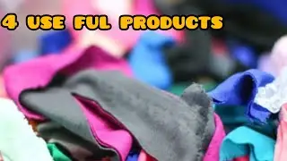 Make four useful products with waste cutting ✂️ of clothes