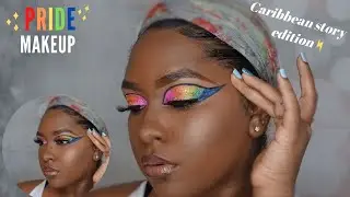 PRIDE Makeup || Story-time on PRIDE when living in the Caribbean || VERY DETAILED tutorial