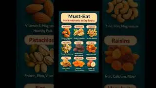 Must Eat Main Nutrients in Dry fruits #like#share#subscribe