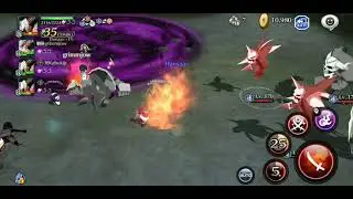 Bleach Brave Souls Co-op with some friends.