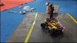 Autonomous Lane Following Car - 1st Iteration.  Lane -Track in Tinkerer's Lab.