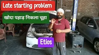 Toyota etios late starting problem (P1604).@shyamsinghcartechnology