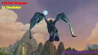 15x Gladiator 448 ilvl Shaman 1x Rank 1 6 Elite Sets 452 Honor Rare Mounts WoW Account *Sold*