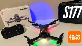 Temu S177 Folding FPV Drone Brushless Motors Setup and Review