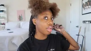 DYEING MY NATURAL HAIR BLACK!