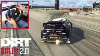 Dirt Rally 2.0 Rallycross | VW Polo R Supercar Portugal |  Steering Wheel Gameplay Thrustmaster T150