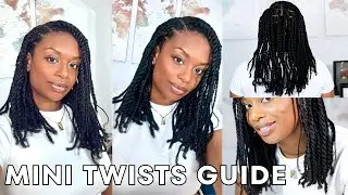 Mini Twists Routine on Natural Hair | Step-by-Step Prep, Blow Dry & Install