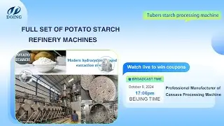 Full set of Potato starch ocessing machine/Potato starch refinery machines