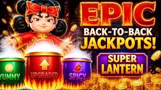 Big Hot Flaming Pots Erupt with Back-to-Back Jackpots with Super Lantern!
