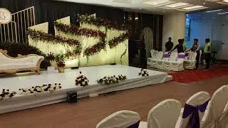 Our hotel banquet hall small party decoration.. please share like comment please 🥺🥺