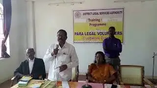 Speech of Tr. Vanarasu on Basic Structure of Indian Constitution & Basics of Criminal Law on 03-2-18