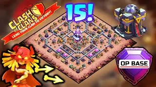 TH15 WAR BASE WITH LINK! Best TH15 anti 2 star & 3 star war base 2025 COC TH15 CWL Base