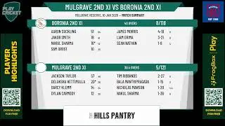 Mulgrave 2nd XI v Boronia 2nd XI