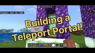 How to Build a Teleport Portal in Minecraft! (Easy Command Block Tutorial)