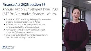 Finance Act 2025 section 55. Annual Tax on Enveloped Dwellings (ATED): Alternative finance - Wales.