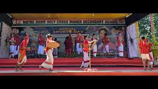 Garia Dance. Notre Dame Holy Cross Higher Secondary School, Moharpara.