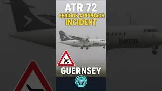 ATR 72 Serious Approach Incident in Fog | Jump Air Flight Near-Miss at Guernsey (2024) #shorts