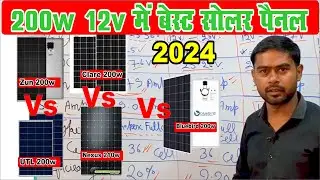 200w/12v में बेस्ट सोलर पैनल, zun solar vs UTL solar vs Clare solar vs nexus solar vs bluebird solar