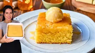 Pan de Maiz Suave, Doradito y con Miel. (Cornbread)