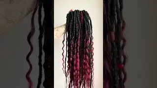 Synthetic crochet dreads extensions, Wool dreads, Faux locs, Fake dreads #dreads #braids #locstyles