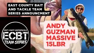 Andy Guzman&rsquo;s 15lb9oz Giant bass, ECBT tournament series Team in the house!