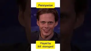 horror movie characters behind the mask (part1)😱 #shorts #billskarsgard #pennywise