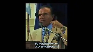 Carlos Menem/ Cohetes a la estrat&oacute;sfera.