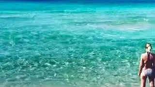 Beautiful Falasarna beach on a yoga retreat in Crete Greece.