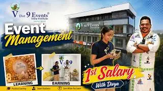 1st Salary With Divya 🟨🟥🔥!  | V Dot 9 Events India Institute