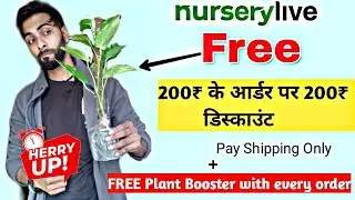[LOOT] Nurserylive FREE Plant with FREE Plant Booster | 200rs Discount On Order Of 200 |Pay Shipping