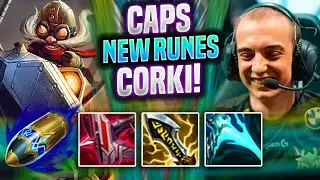 CAPS TRIES CORKI NEW FIRST STRIKE! - G2 Caps Plays Corki MID vs Viktor! | Preseason 2022