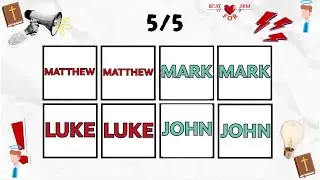 SAY THE WORD ON BEAT 📖 BIBLE FIGURES GAME 📖 | EASY MEDIUM HARD | MATTHEW MARK LUKE JOHN |