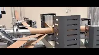 Spiral Paper Tube Winding Machine for Making Cylindrical Paper Box