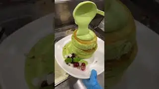 Will Matcha souffl&eacute; pancakes be a new trend for dessert? #short