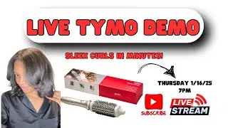 Live TYMO STYLUX Demo | Sleek Curls & Volume in Minutes!