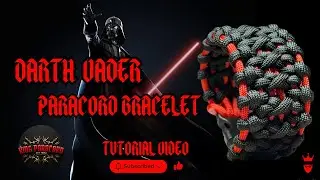 Dark Side Paracord Bracelet | Darth Vader Inspired Design #paracordbracelet #handmade #darthvader
