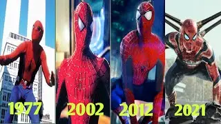 All spiderman transformation since 1977-2021