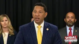 Baltimore City officials hold news conference to announce takedown of drug trafficking organization