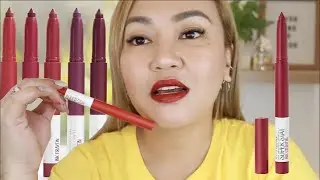 PARA SA BEGINNER MAG-MAKEUP? MAYBELLINE INK CRAYON SWATCHES + REVIEW