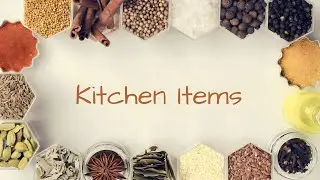 Common Kitchen Vocabulary In English||English practice||Kitchen utensils