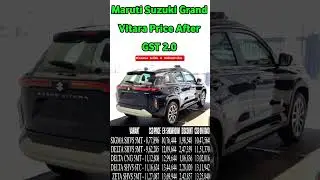 Maruti Grand Vitara CSD Canteen Price After GST 2.0 #shorts #grandvitara #suv #csdcanteen