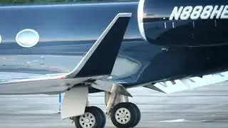 Gulfstream G450 - N888HE - Taxi and Idle