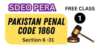 PPC Lecture 1 - Section 6 to 31 | SDEO PERA