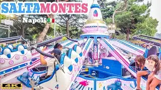 SALTAMONTES RESTYLING Giostre 2024  Ride Napoli  🇮🇹 Lunapark 4K