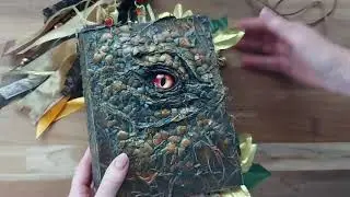 Dragon junk journal Amber eye