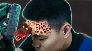 HORROR COOKING - Cooking Weird Monster from Head Funny Stop Motion Cooking
