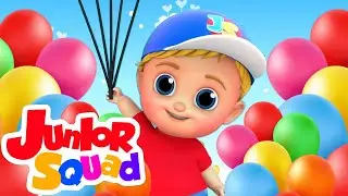 Chanson de ballon | Musique enfant | Comptines b&eacute;b&eacute; | Junior Squad Fran&ccedil;aise | Dessin anim&eacute;